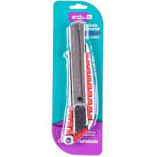 ESTILETE METAL EMBORRACHADO 18MM LARGO ONDA