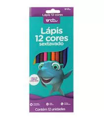 LAPIS DE COR SEXTAVADO 12 CORES ONDA