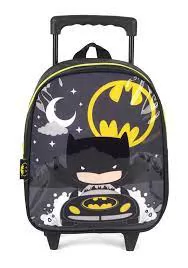 MOCHILA DE RODINHA INFANTIL PEQUENA BATMAN LAVIT