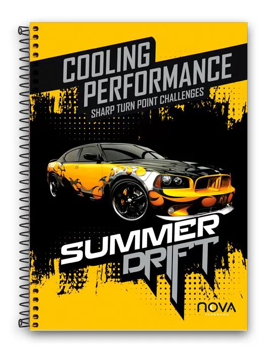 CADERNO CAPA DURA ESPIRAL UNIVERSITARIO 15M 300 FOLHAS GARAGE NOVA