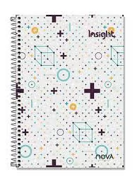 CADERNO CAPA DURA ESPIRAL UNIVERSITARIO 10M 200 FOLHAS INSIGHT NOVA