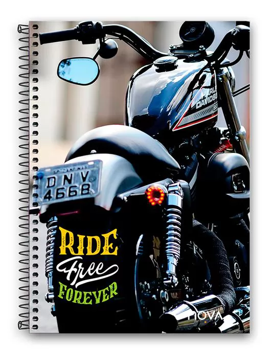CADERNO FLEXIVEL ESPIRAL 1/16 40 FOLHAS REGISTRE MIX NOVA