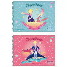 CADERNO DE DESENHO CAPA DURA O PEQUENO PRINCIPE 96 FOLHAS JANDAIA