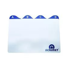 INDICE PARA FICHARIO A/Z 4X6 ACRIMET