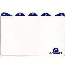 INDICE PARA FICHARIO A/Z 6X9 ACRIMET