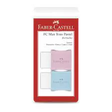 BORRACHA FC MAX TONS PASTEL COM 2 UNIDADES FABER CASTELL