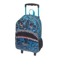 MOCHILA DE RODINHA G PACK ME SHARK CYBORG PACIFIC