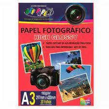 PAPEL FOTOGRAFICO A3 20FLS 180G OFF PAPER