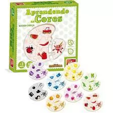 BRINQUEDO PEDAGOGICO MADEIRA APRENDENDO AS CORES 48 PECAS BRINCANDO DE CRIANCA