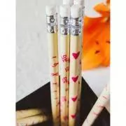 LAPIS DE ESCREVER COM BORRACHA PINK STONE OTIMA