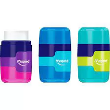 APONTADOR E BORRACHA CONNECT MULTICOLORIDO MAIS MAPED