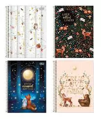 CADERNO CAPA DURA ESPIRAL UNIVERSITARIO LOVELAND 1M 80 FOLHAS TILIBRA