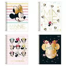 CADERNO CAPA DURA ESPIRAL UNIVERSITARIO MINNIE 10M 160 FOLHAS TILIBRA