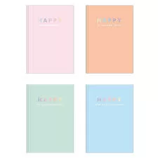 CADERNO CAPA DURA BROCHURA 1/4 HAPPY 80 FOLHAS TILIBRA