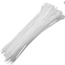 ABRACADEIRAS DE NYLON 3,5X300MM BRANCA COM 100 UNIDADES BRW