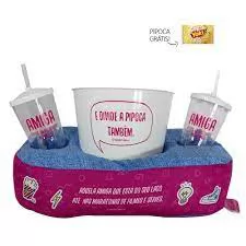 KIT ALMOFADA PIPOCA FIBRA AQUELA AMIGA ZONA CRIATIVA