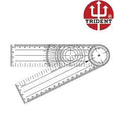 GONIOMETRO EM ACRILICO TRIDENT
