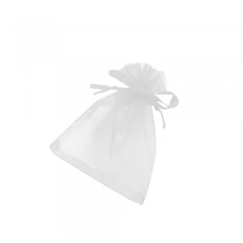 SACO DE ORGANZA 14X20CM BRANCO C/10UN XINGO