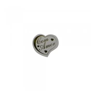 ETIQUETA DECORADA COM AMOR H17 CORACAO VAZADO XINGO C/100UN XINGO
