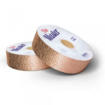 FITA DE PRESENTE METAL GOFRADA 32MM C/100M  ROLO/METRO XINGO