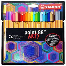 CANETA STABILO POINT 88 FINELINER 0,4MM C/24