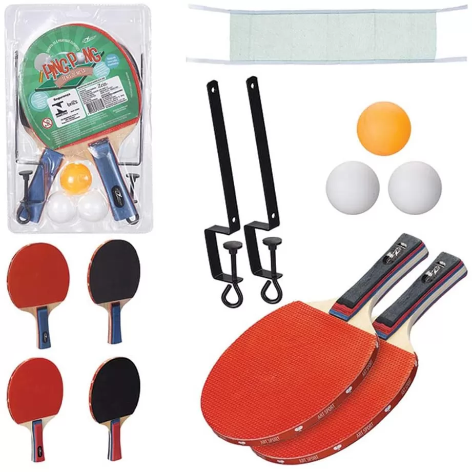 KIT PING PONG COM REDE E BOLINHA ZEIN
