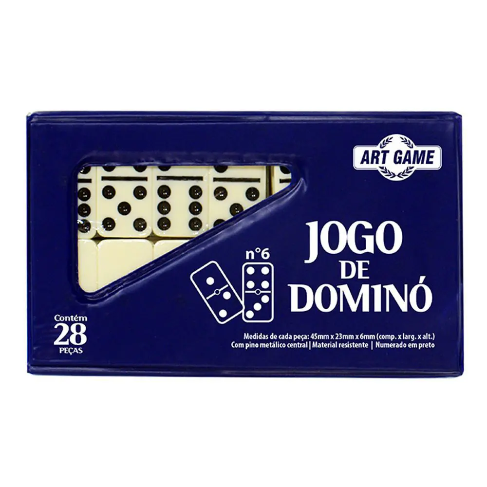 JOGO DE DOMINO NO ESTOJO 6MM ZEIN