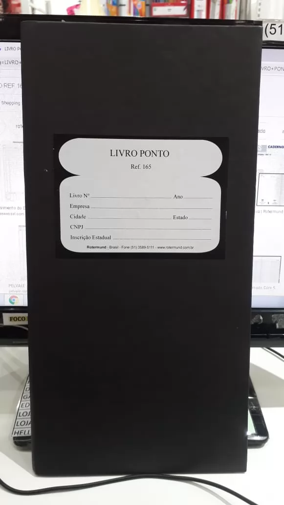 LIVRO PONTO NUMERADO REF165 50 FOLHAS ROTERMUND