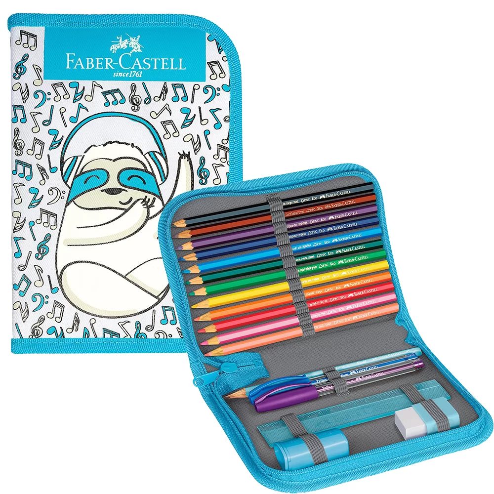 ESTOJO BICHO PREGUIÇA FABER CASTELL