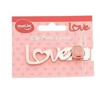 CLIP PORTA CANETA LOVE MOLIN