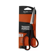 TESOURA MULTIUSO ACO INOX PRETO JOCAR OFFICE