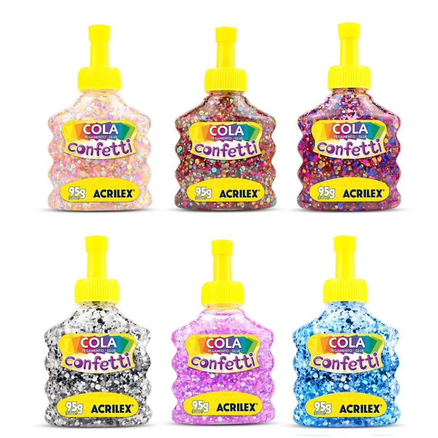 COLA CONFETTI 95G ACRILEX