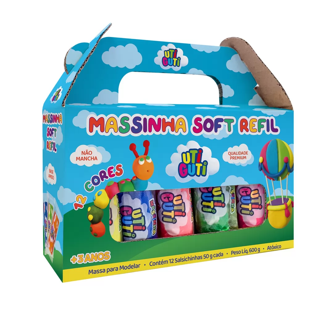 MASSINHA SOFT UTIGUTI REFIL CORES SORTIDAS