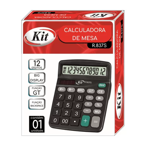 CALCULADORA DE MESA 12 DIGITOS KIT