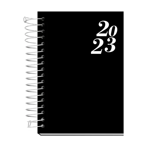 AGENDA ESPIRAL 168 FOLHAS BLACK ON WHITE KIT