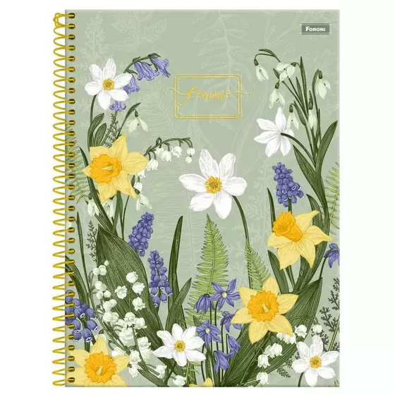 CADERNO UNIVERSITARIO 80 FOLHAS 1M FEMME FORONI