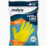 LUVA DE BORRACHA/LATEX TAM P NOBRE