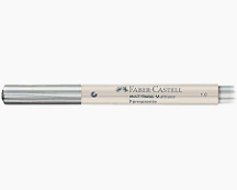 MARCADOR PERMANENTE 1.0MM CORES METALICAS FABER CASTELL