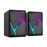 CAIXA DE SOM PC GAMER STORM LED RAINBOW 3W LETRON