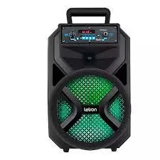 CAIXA DE SOM KARAOKE HIT 1 MIC PORTATIL MULTIMIDIA 200W PRETO LETRON
