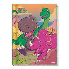 CADERNO 1/4 96 FOLHAS SUPER DINO CREDEAL