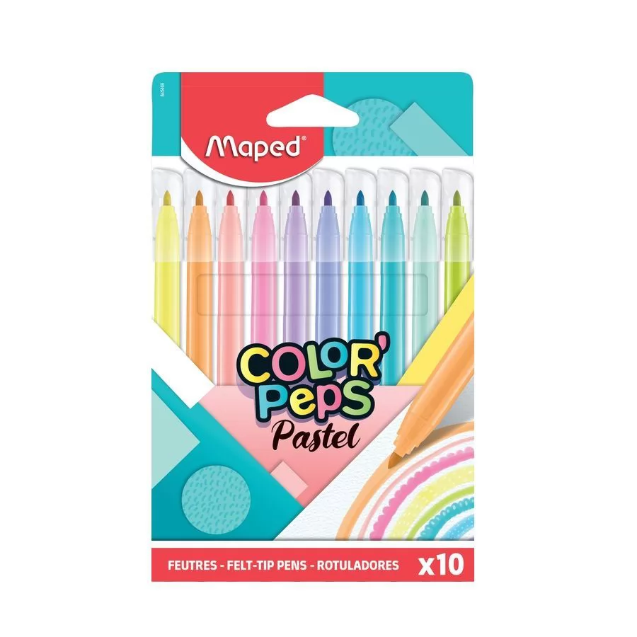 CANETA HIDROGRAFICA PASTEL 10 CORES MAPED
