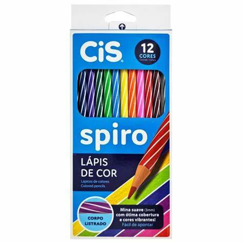 LAPIS DE COR SPIRO 12 CORES CIS