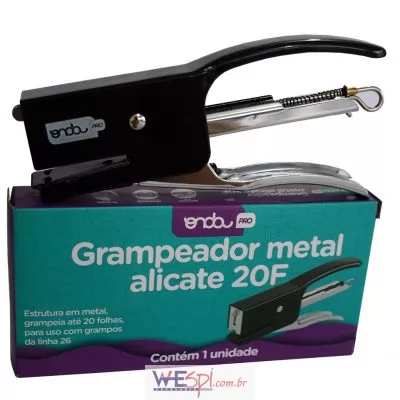 GRAMPEADOR METAL ALICATE 20 FOLHAS ONDA