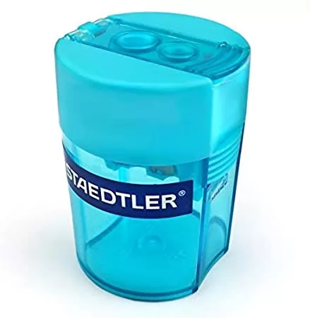 APONTADOR DUPLO COM DEPOSITO AZUL STAEDTLER