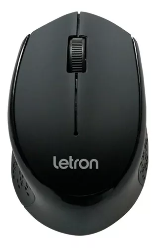 MOUSE SEM FIO OFFICE WORK PRETO BLUETOOTH ERGONOMICO OPTICO LETRON