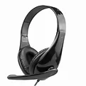 HEADSET OFFICE STYLE ESTEREO DRIVER 40 MM ERGONOMICO CABO 3M PRETO LETRON