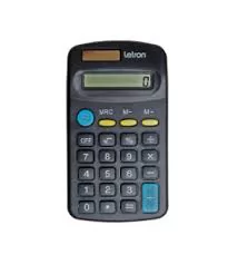 CALCULADORA DE BOLSO 8 DIGITOS PRETA BASIC SOLAR - LETRON