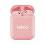 FONE SEM FIO BOX ROSA ESTEREO EARBUDS CASE CARREGADOR BLUETOOTH LETRON