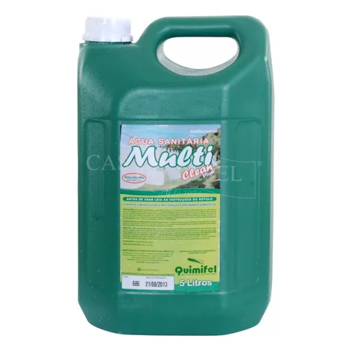 AGUA SANITARIA MULTI CLEAN 5 LITROS QUIMIFEL